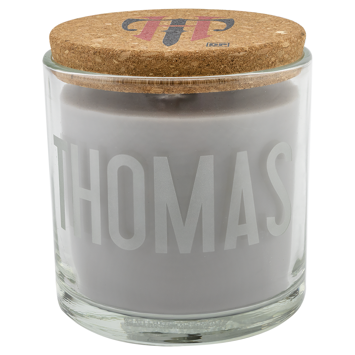 Personalized 14 oz. Scented Glass Candle with Cork Lid