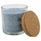 Personalized 14 oz. Scented Glass Candle with Cork Lid