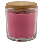 Tropical Sunrise 14 oz. glass candle with cork lid, shown without engraving