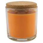 Pick of the Patch 14 oz. glass candle with cork lid, shown without engraving