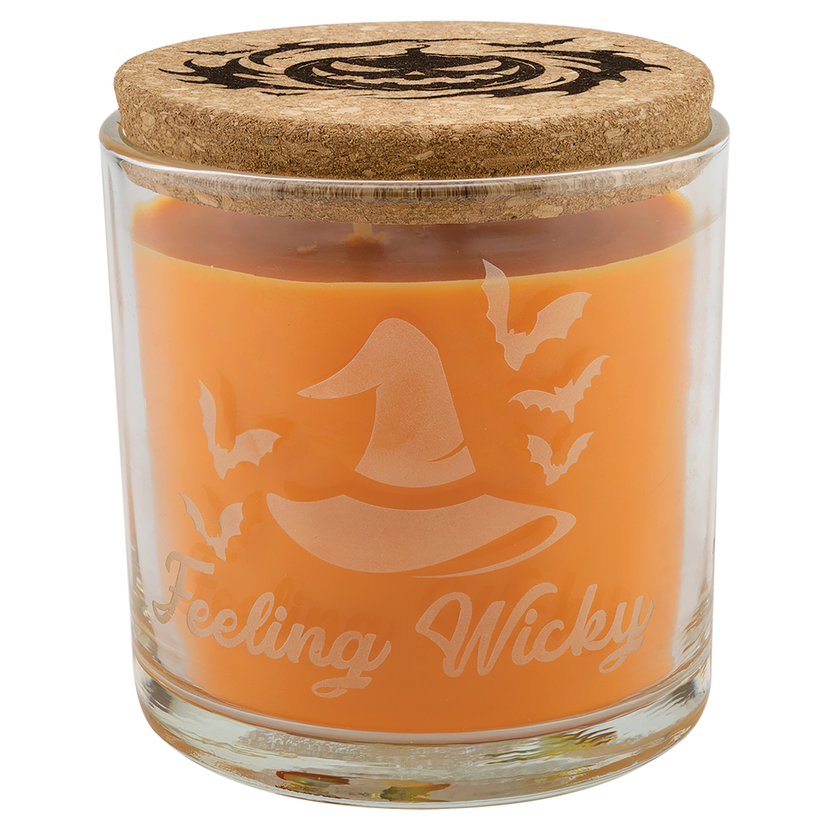 Personalized 14 oz. Scented Glass Candle with Cork Lid