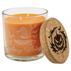 Personalized 14 oz. Scented Glass Candle with Cork Lid