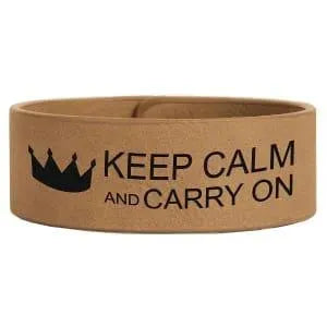 Personalized Leatherette Cuff Bracelet - Midwestern Laser Art