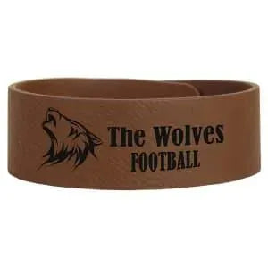 Personalized Leatherette Cuff Bracelet - Midwestern Laser Art