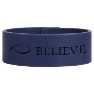 Personalized Leatherette Cuff Bracelet - Midwestern Laser Art
