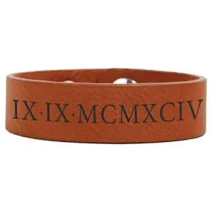Personalized Leatherette Cuff Bracelet - Midwestern Laser Art