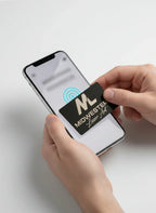 Black sign with 'Midwestern Laser Art' logo and text on a white background
