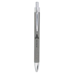 Personalized Leatherette Ballpoint Pen - Midwestern Laser Art