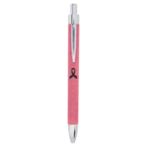 Personalized Leatherette Ballpoint Pen - Midwestern Laser Art