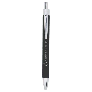 Personalized Leatherette Ballpoint Pen - Midwestern Laser Art