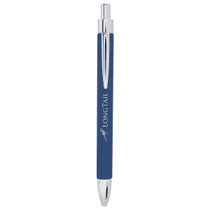 Personalized Leatherette Ballpoint Pen - Midwestern Laser Art