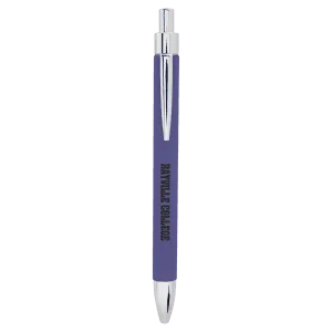 Personalized Leatherette Ballpoint Pen - Midwestern Laser Art