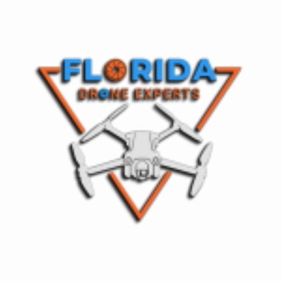 Logo of Florida Drone Experts with a drone illustration on a white background