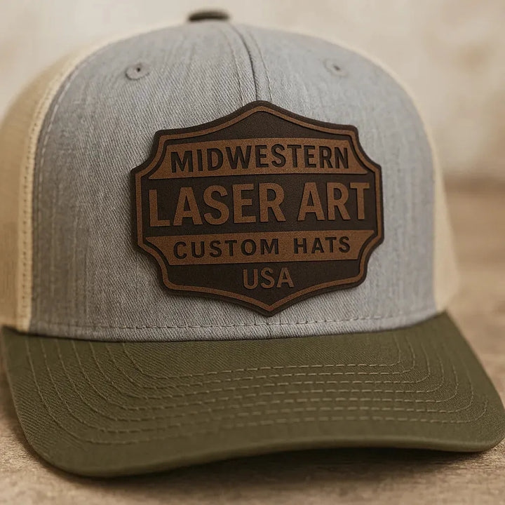 Custom Richardson 112 Hat – Laser Engraved Patch - Midwestern Laser Art
