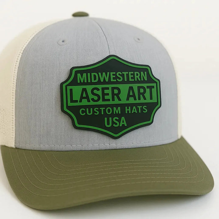 Custom Richardson 112 Hat – Laser Engraved Patch - Midwestern Laser Art