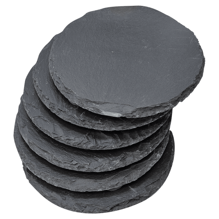 Personalized slate coaster with engraved design by Midwestern Laser Art