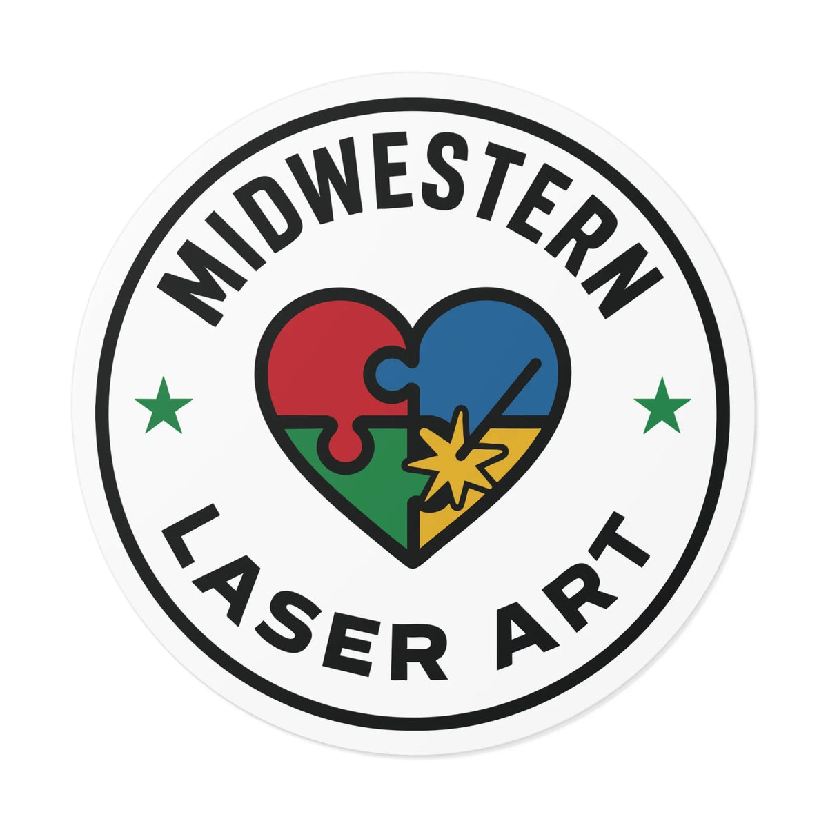 Vinyl Stickers – Awareness Vinyl Sticker – Puzzle Ribbon Design by 1a7704-f3.myshopify.com – Sticker