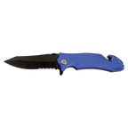 Bison River 4½" Multi-Color Rescue Knife – Custom Laser Engraved Safety Tool by 1a7704-f3.myshopify.com – Knife