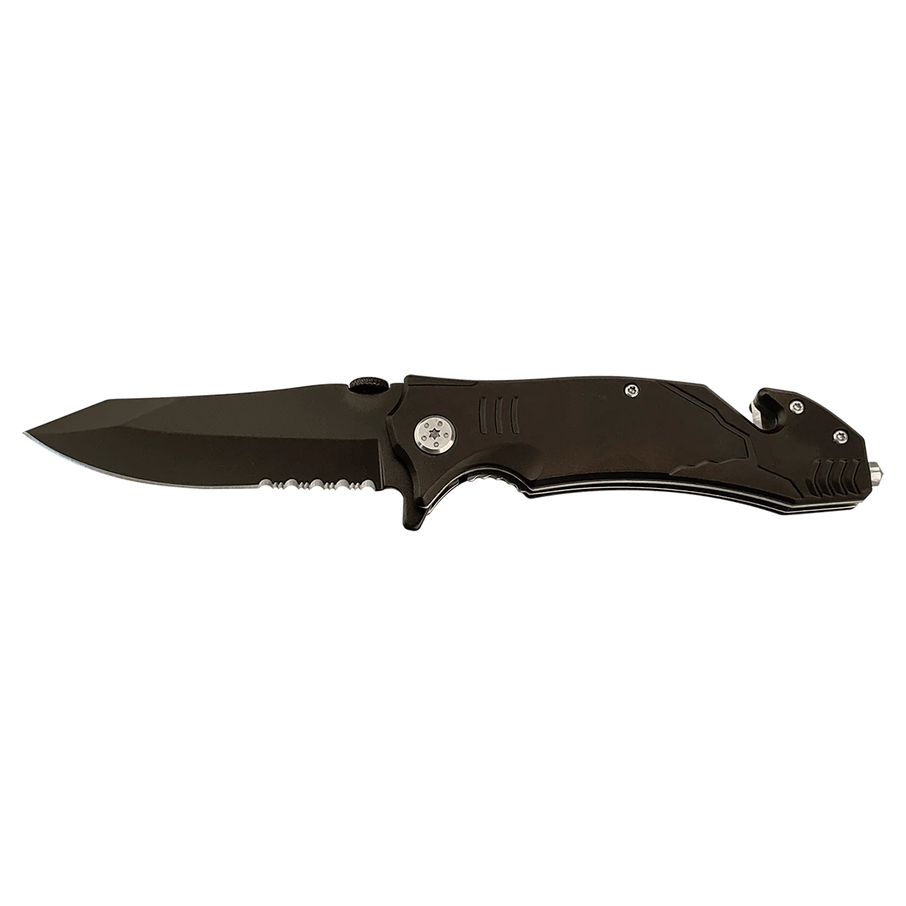 Bison River 4½" Multi-Color Rescue Knife – Custom Laser Engraved Safety Tool by 1a7704-f3.myshopify.com – Knife
