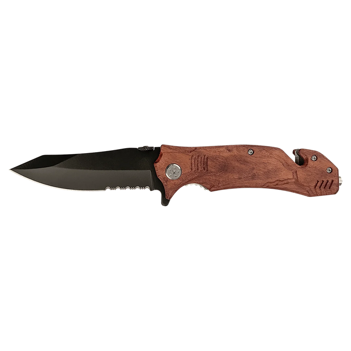 Bison River 4½" Multi-Color Rescue Knife – Custom Laser Engraved Safety Tool by 1a7704-f3.myshopify.com – Knife
