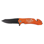 Bison River 4½" Multi-Color Rescue Knife – Custom Laser Engraved Safety Tool by 1a7704-f3.myshopify.com – Knife