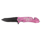 Bison River 4½" Multi-Color Rescue Knife – Custom Laser Engraved Safety Tool by 1a7704-f3.myshopify.com – Knife