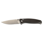 Bison River 4 1/2" Custom Engraved Black Button Lock Folding Knife with Pocket Clip by 1a7704-f3.myshopify.com – Knife