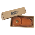 Bison River 3 3/4" Custom Engraved Bone Folding Knife with Damascus Steel Blade & Leather Sheath by 1a7704-f3.myshopify.com – Knife