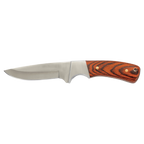 Bison River 7 3/4" Custom Engraved Pakkawood Fixed Blade Knife with Leather Sheath by 1a7704-f3.myshopify.com – Knife