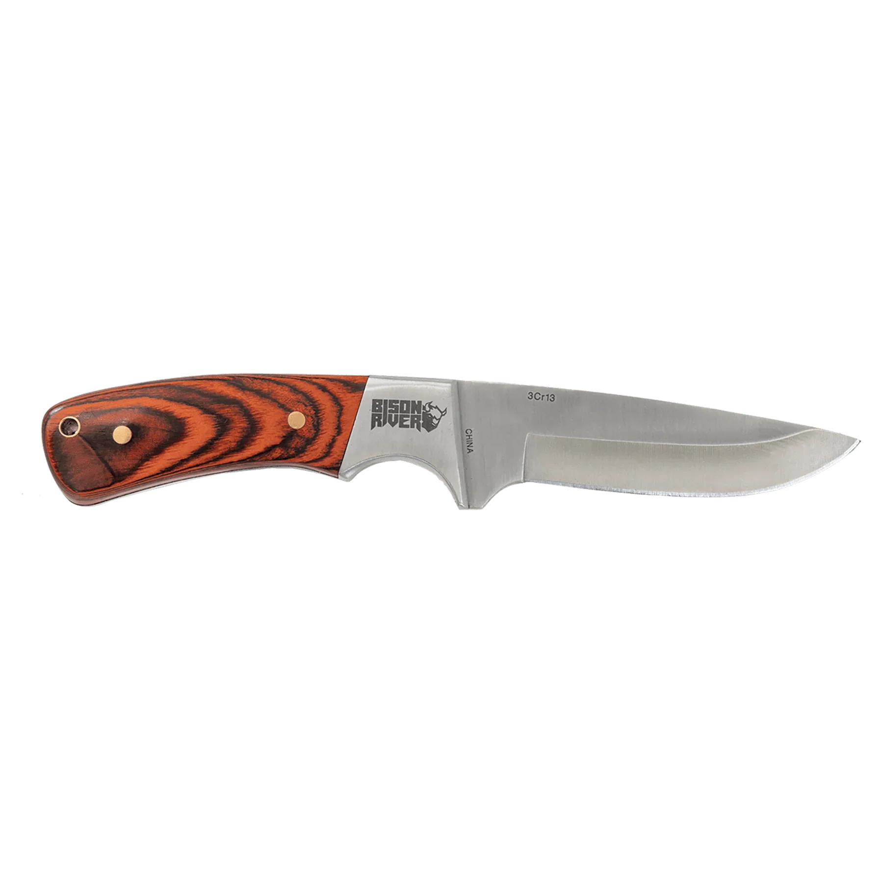 Bison River 7 3/4" Custom Engraved Pakkawood Fixed Blade Knife with Leather Sheath by 1a7704-f3.myshopify.com – Knife