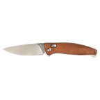 Bison River 4 1/2" Custom Engraved Wood Button Lock Folding Knife by 1a7704-f3.myshopify.com – Knife
