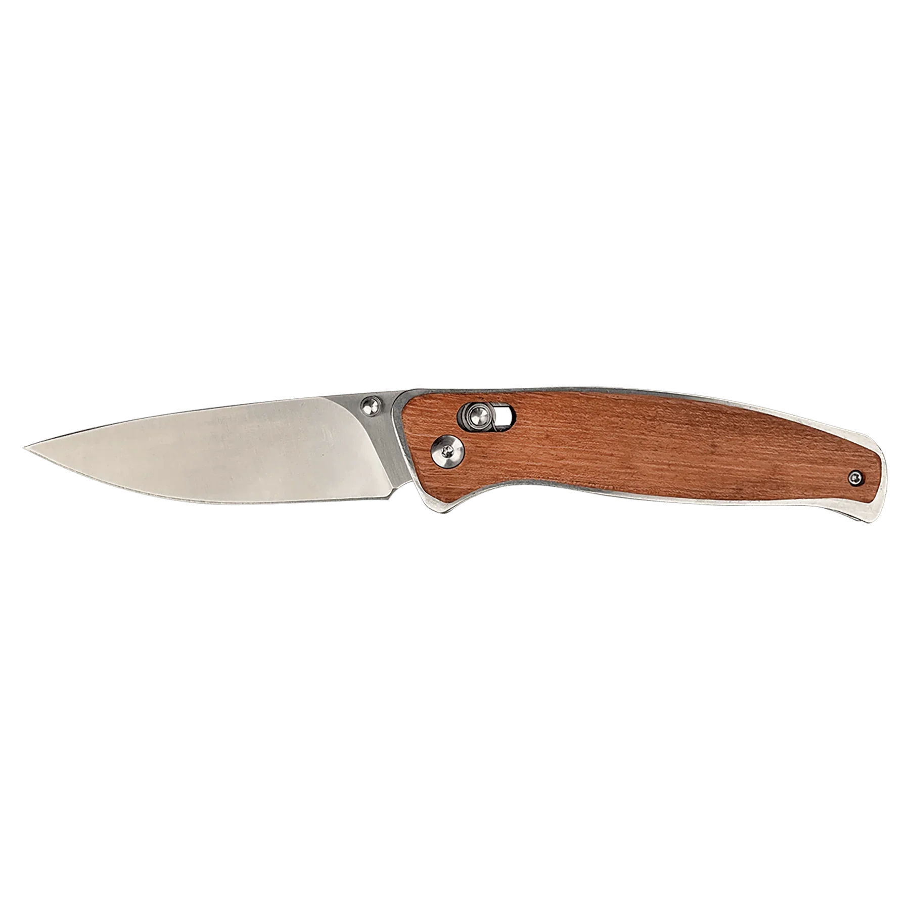 Bison River 4 1/2" Custom Engraved Wood Button Lock Folding Knife by 1a7704-f3.myshopify.com – Knife