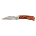 Bison River 4" Custom Engraved Wood Folding Knife with Leather Sheath by 1a7704-f3.myshopify.com – Knife