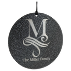 Black Powder Coated Aluminum Wind Chime Engraved Custom Engraving 30 Inch Or 36 Inch Length by 1a7704-f3.myshopify.com – Home Decor