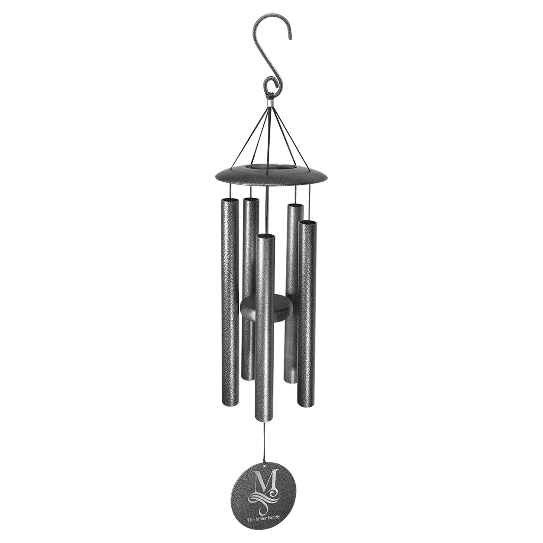 Black Powder Coated Aluminum Wind Chime Engraved Custom Engraving 30 Inch Or 36 Inch Length by 1a7704-f3.myshopify.com – Home Decor