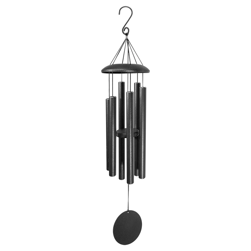 Black Powder Coated Aluminum Wind Chime Engraved Custom Engraving 30 Inch Or 36 Inch Length by 1a7704-f3.myshopify.com – Home Decor
