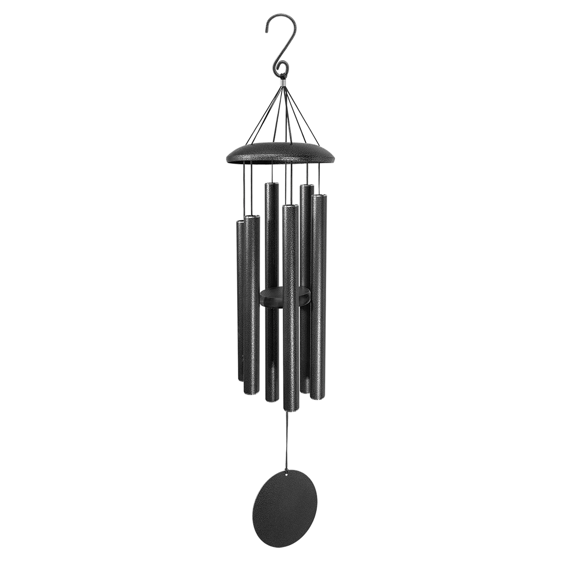 Black Powder Coated Aluminum Wind Chime Engraved Custom Engraving 30 Inch Or 36 Inch Length by 1a7704-f3.myshopify.com – Home Decor