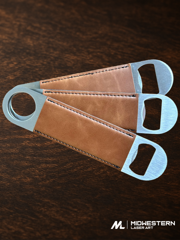 Custom Engraved Leatherette Bottle Opener