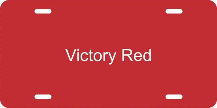 Personalized Aluminum License Plate – 6" x 12" Custom Laser Engraved