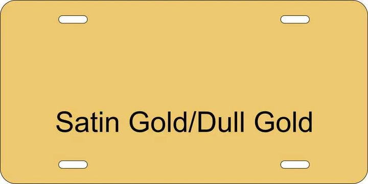 Personalized Aluminum License Plate – 6" x 12" Custom Laser Engraved