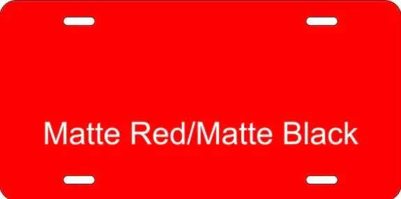 Personalized Aluminum License Plate – 6" x 12" Custom Laser Engraved