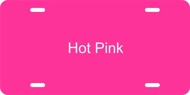 Personalized Aluminum License Plate – 6" x 12" Custom Laser Engraved