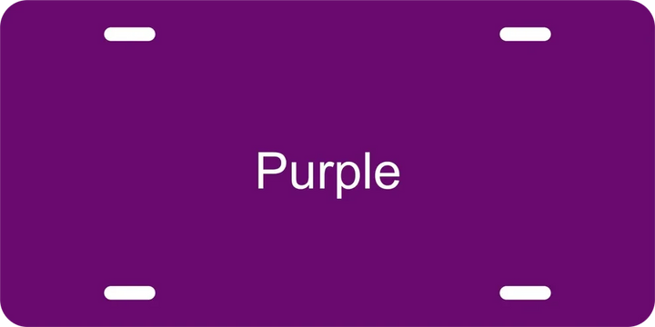 Personalized Aluminum License Plate – 6" x 12" Custom Laser Engraved