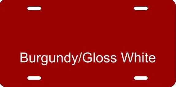 Personalized Aluminum License Plate – 6" x 12" Custom Laser Engraved