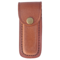 Custom Laser Engraved Bison River Leather Sheath with Snap Closure – Fits Folding Knives up to 4" by 1a7704-f3.myshopify.com – Knife Sheath
