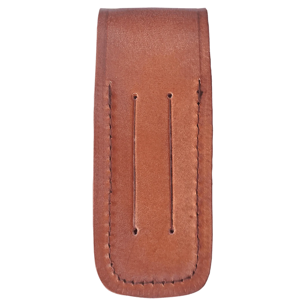 Custom Laser Engraved Bison River Leather Sheath with Snap Closure – Fits Folding Knives up to 4" by 1a7704-f3.myshopify.com – Knife Sheath