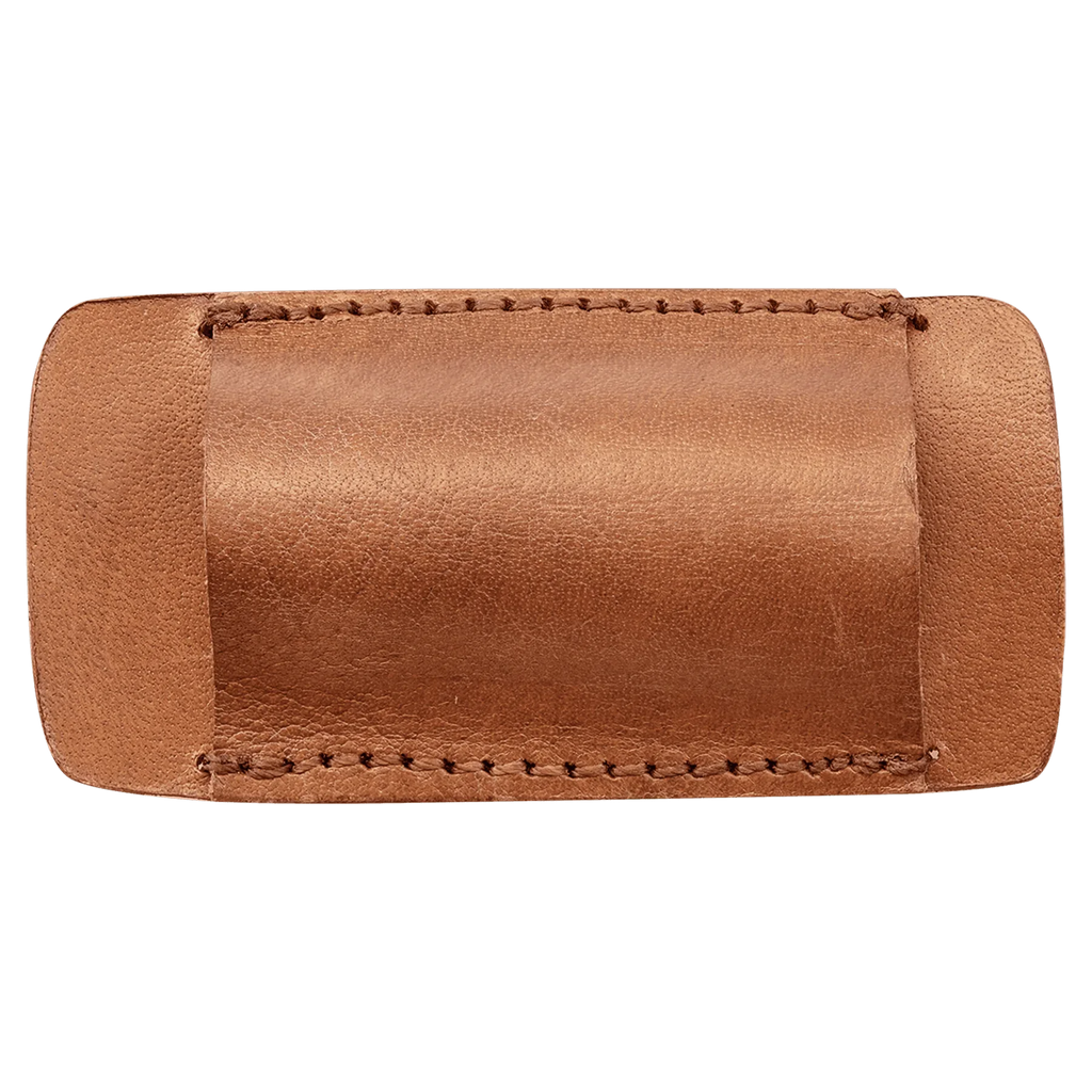 Custom Laser Engraved Bison River 4½" Double-Sided Leather Belt Sheath by 1a7704-f3.myshopify.com – Knife Sheath