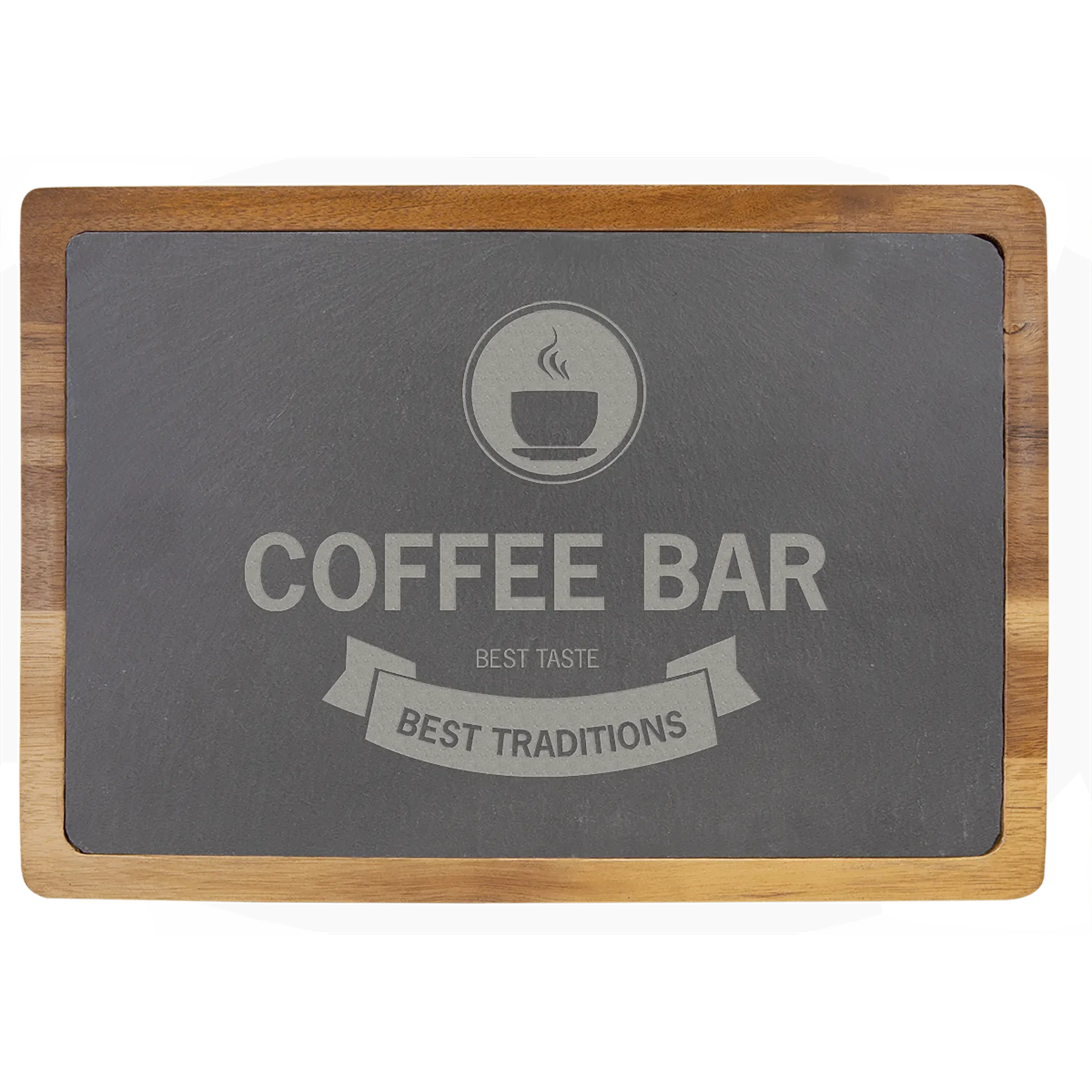 Custom Engraved 13" x 9" Acacia Wood & Slate Cutting Board by 1a7704-f3.myshopify.com – Cutting Board
