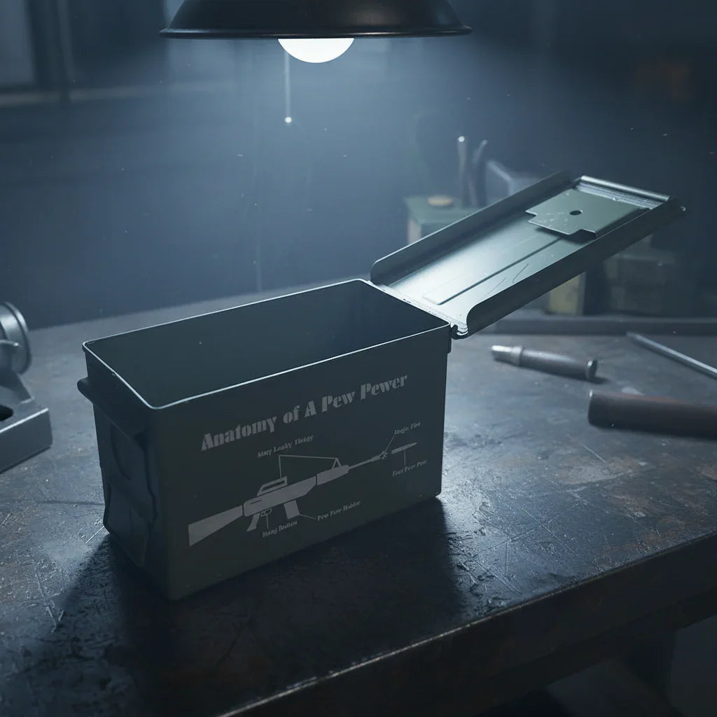 Custom Laser-Engraved Military Surplus Steel Ammo Can – 30 Cal, 50 Cal & Fat 50 Options by 1a7704-f3.myshopify.com – Ammo Can