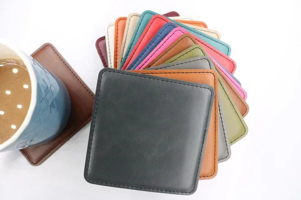 Heritage Leatherette Coaster – 4" Square by 1a7704-f3.myshopify.com – Coaster